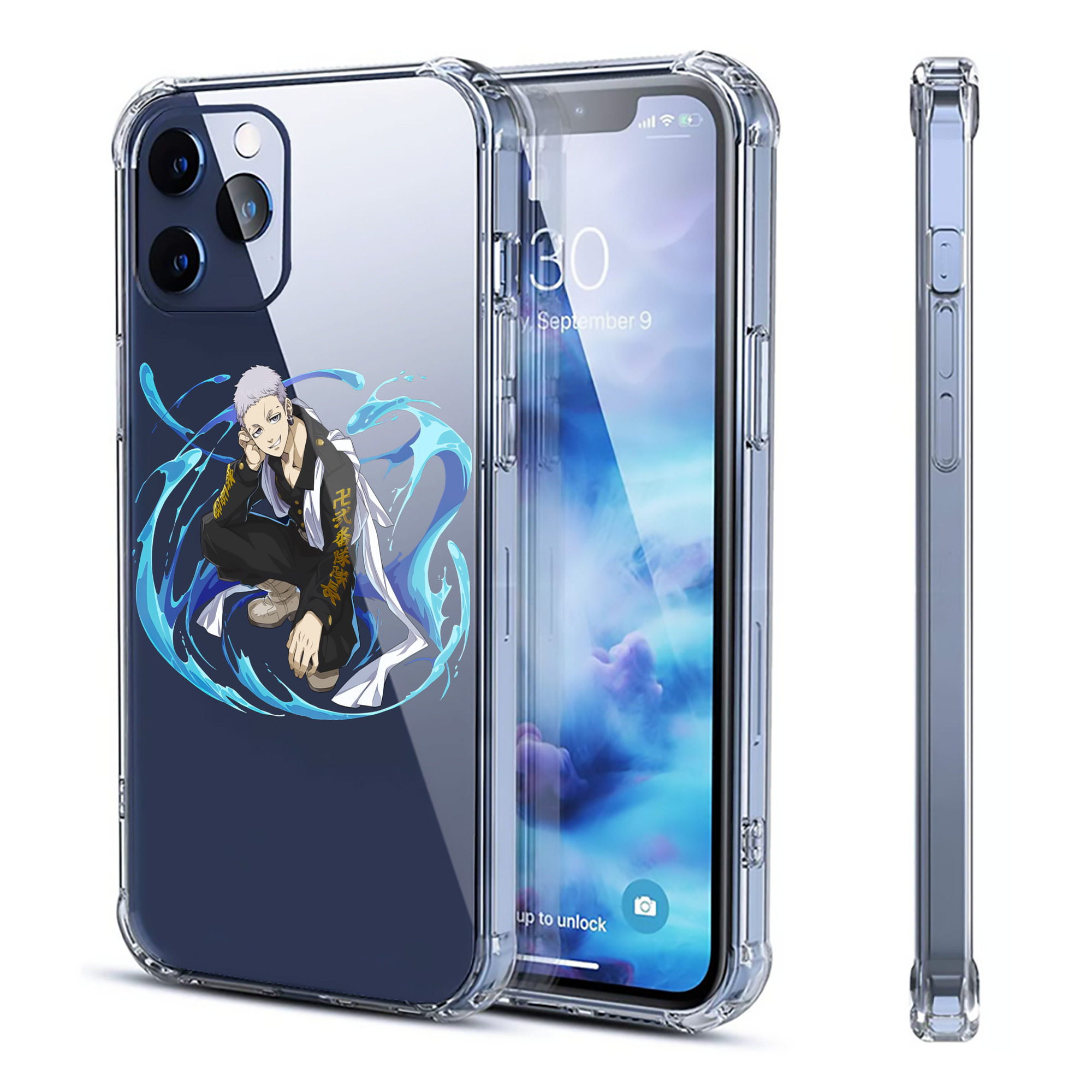 （画像用） 東京リベンジャーズ Tokyo Revengers 【iPhone 12シリーズ対応】透明スマホケース（クリアソフトケース）
